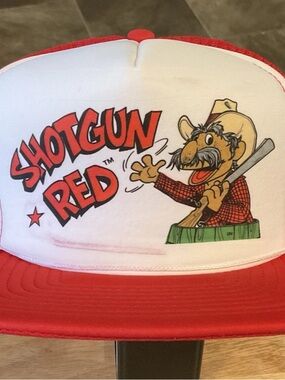Vintage Calhead Brand “Shotgun Red” SnapBack Foam Front Trucker Hat NWOTs